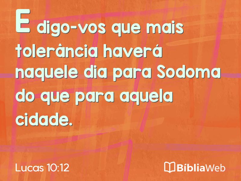 Lucas 10:12 em imagem para compartilhar
