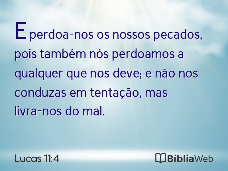 Lucas 11:4 em imagem para compartilhar