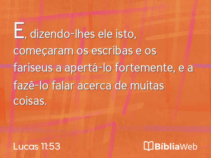 Lucas 11:53 em imagem para compartilhar