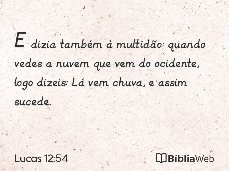 Lucas 12:54 em imagem para compartilhar