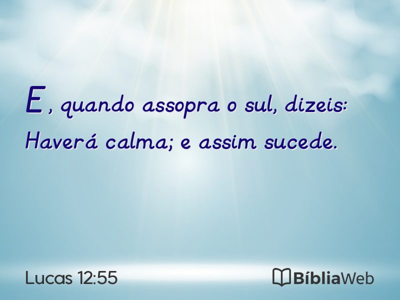 Lucas 12:55 em imagem para compartilhar