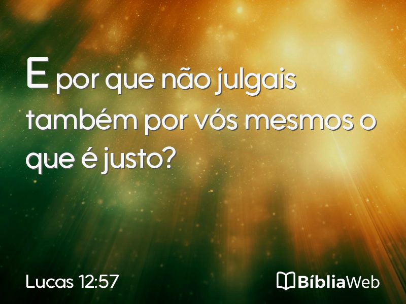 Lucas 12:57 em imagem para compartilhar