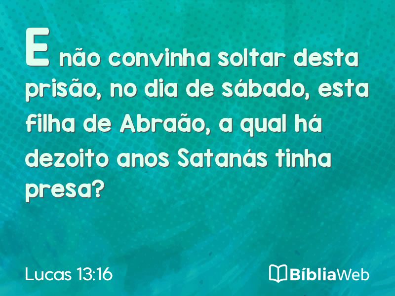 Lucas 13:16 em imagem para compartilhar