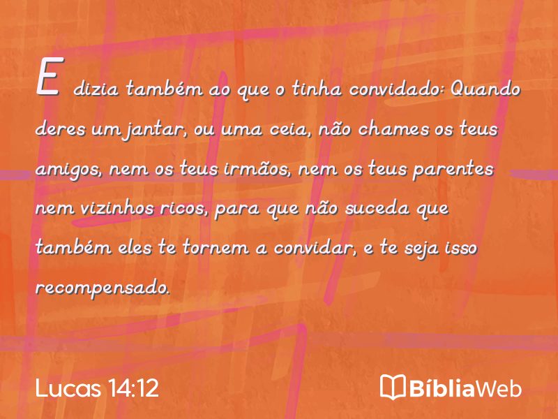 Lucas 14:12 em imagem para compartilhar