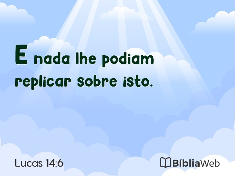 Lucas 14:6 em imagem para compartilhar
