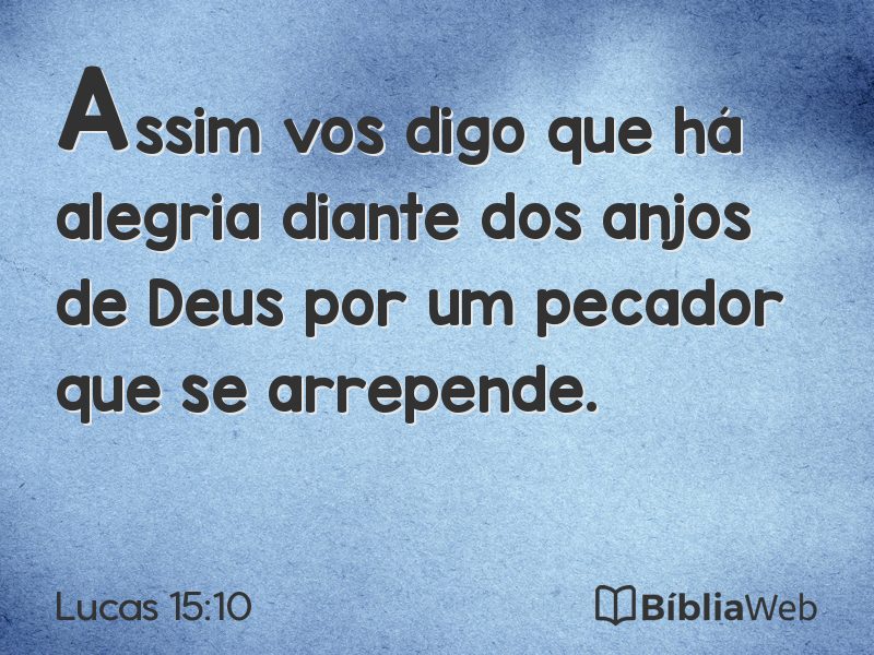 Lucas 15:10 em imagem para compartilhar