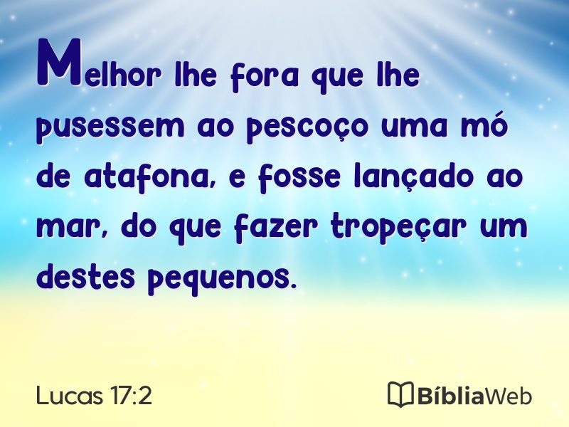 Lucas 17:2 em imagem para compartilhar