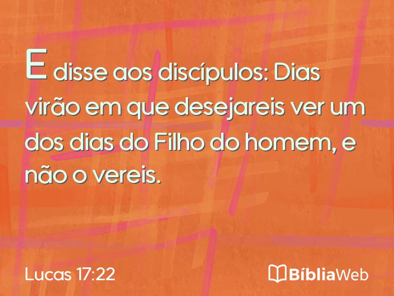 Lucas 17:22 em imagem para compartilhar