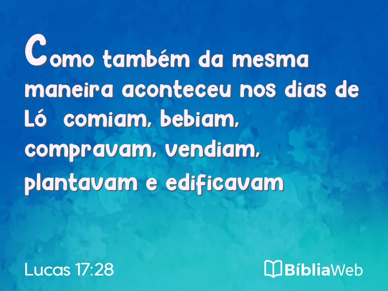 Lucas 17:28 em imagem para compartilhar