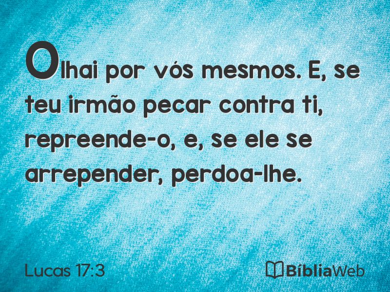 Lucas 17:3 em imagem para compartilhar