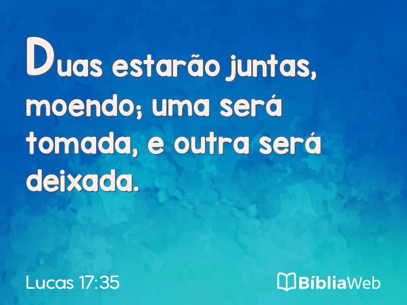 Lucas 17:35 em imagem para compartilhar
