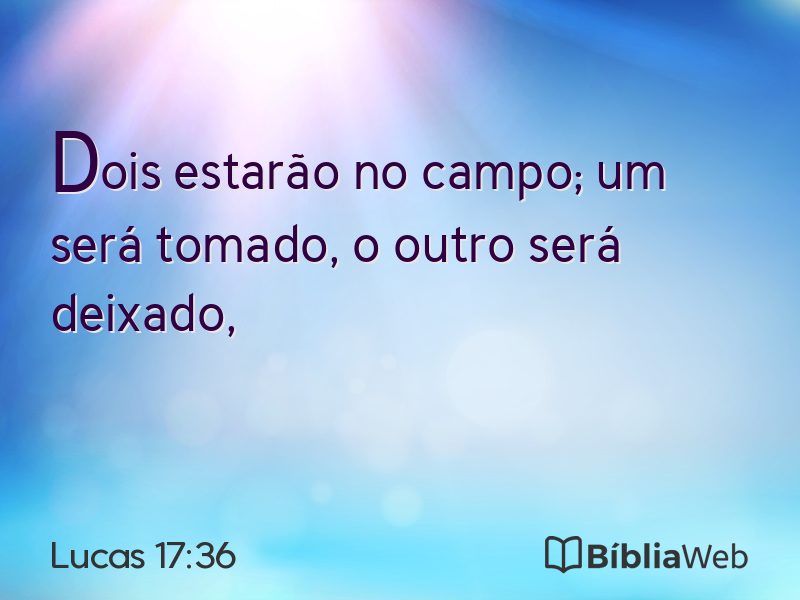 Lucas 17:36 em imagem para compartilhar