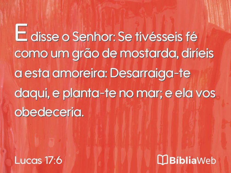 Lucas 17:6 em imagem para compartilhar