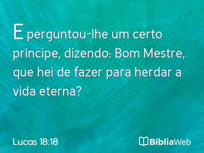 Lucas 18:18 em imagem para compartilhar