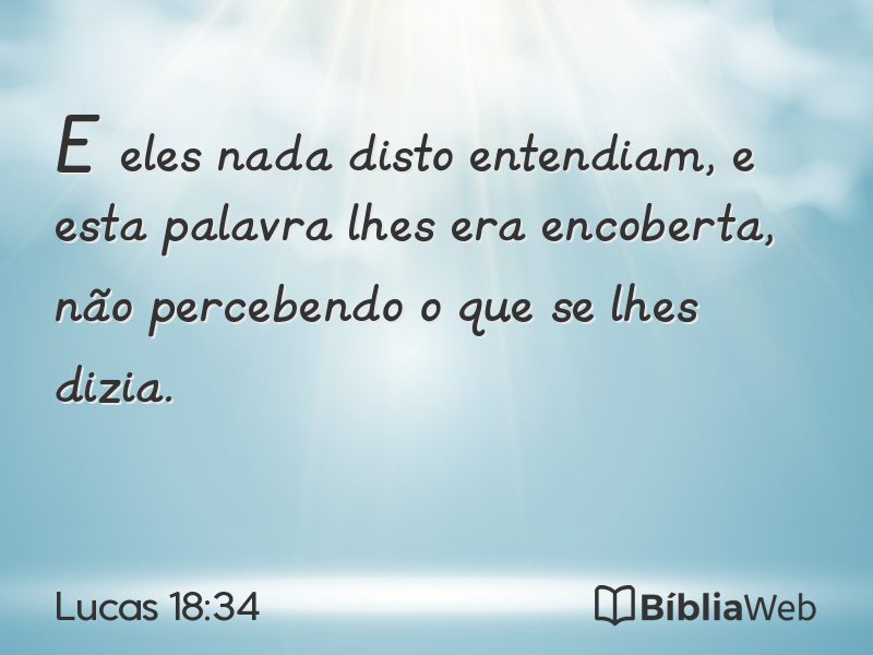 Lucas 18:34 em imagem para compartilhar