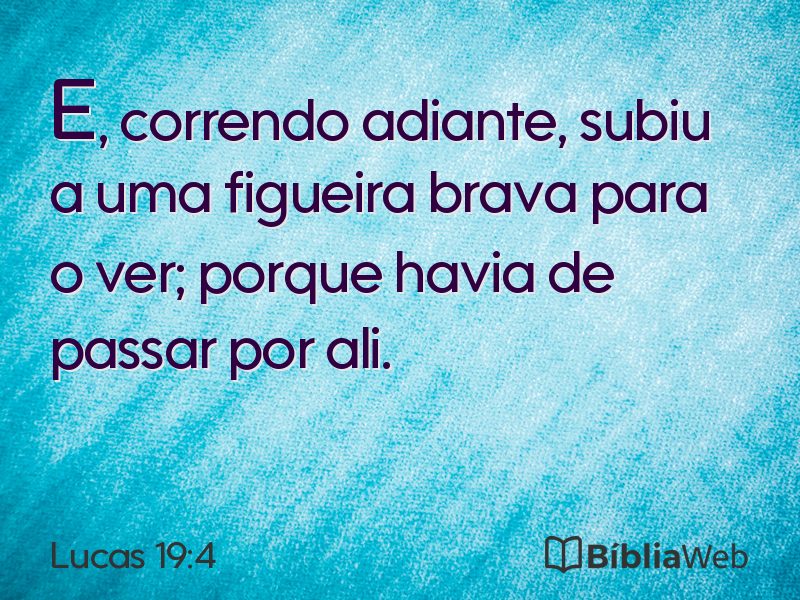 Lucas 19:4 em imagem para compartilhar