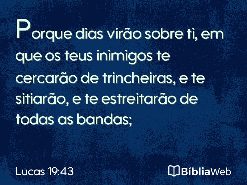 Lucas 19:43 em imagem para compartilhar