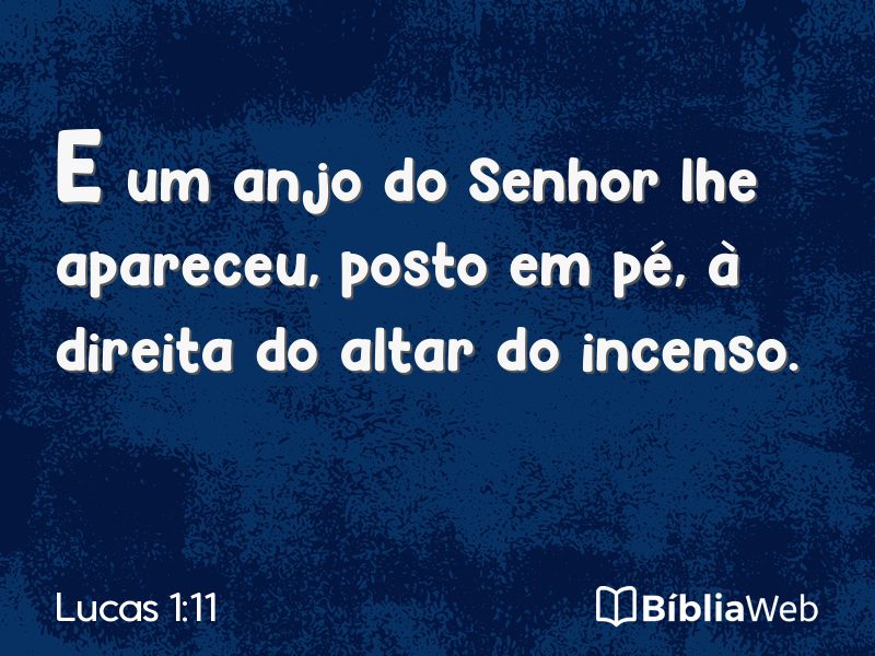 Lucas 1:11 em imagem para compartilhar
