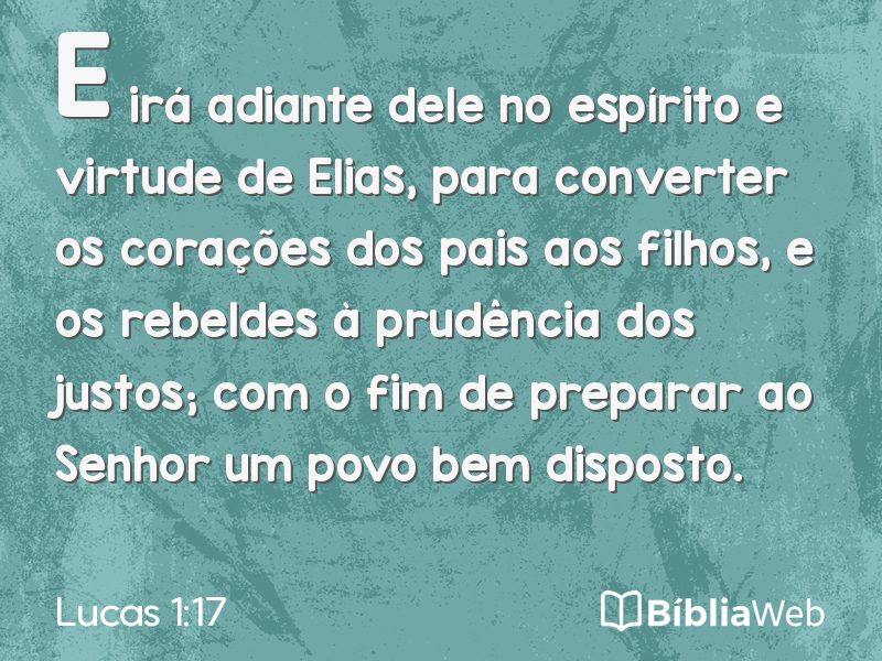 Lucas 1:17 em imagem para compartilhar