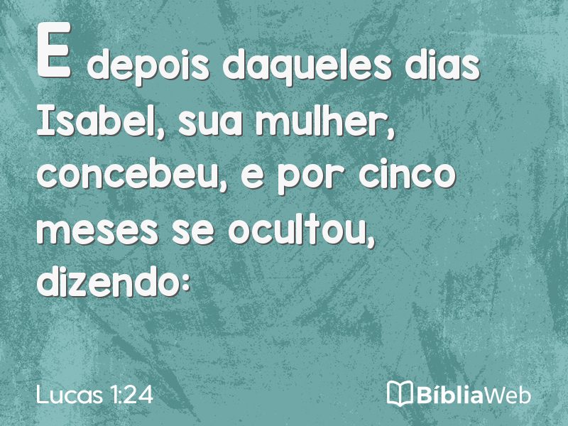 Lucas 1:24 em imagem para compartilhar