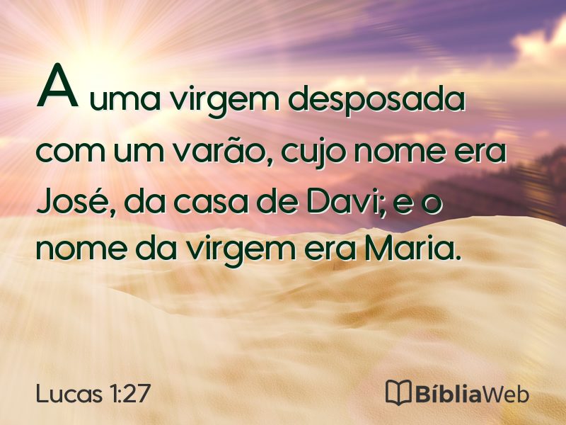 Lucas 1:27 em imagem para compartilhar