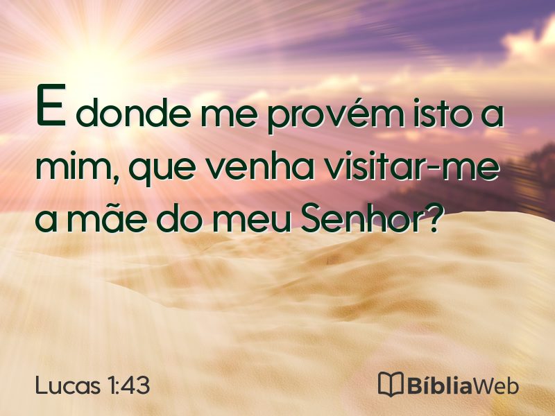 Lucas 1:43 em imagem para compartilhar