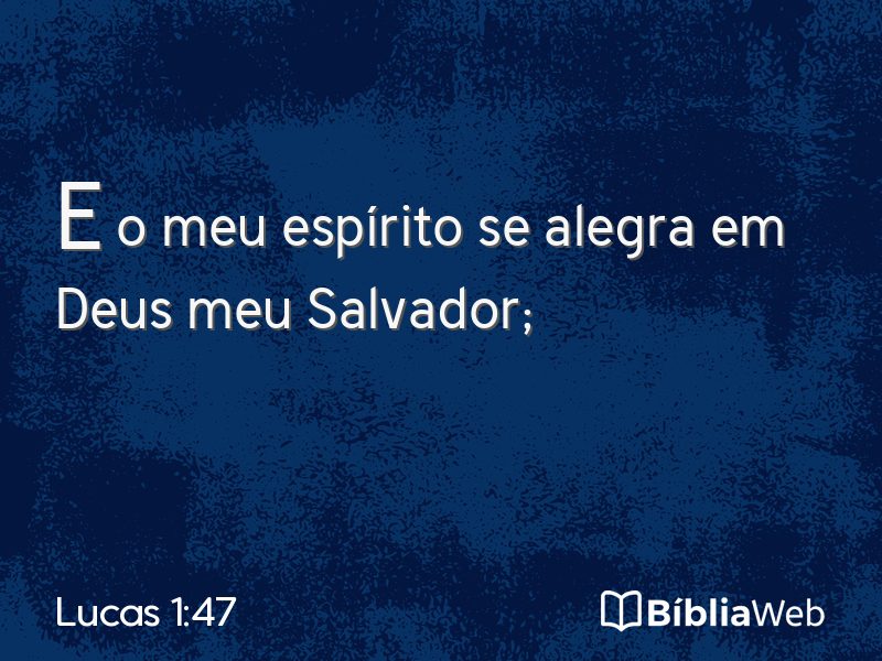 Lucas 1:47 em imagem para compartilhar