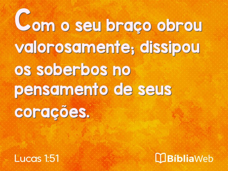 Lucas 1:51 em imagem para compartilhar