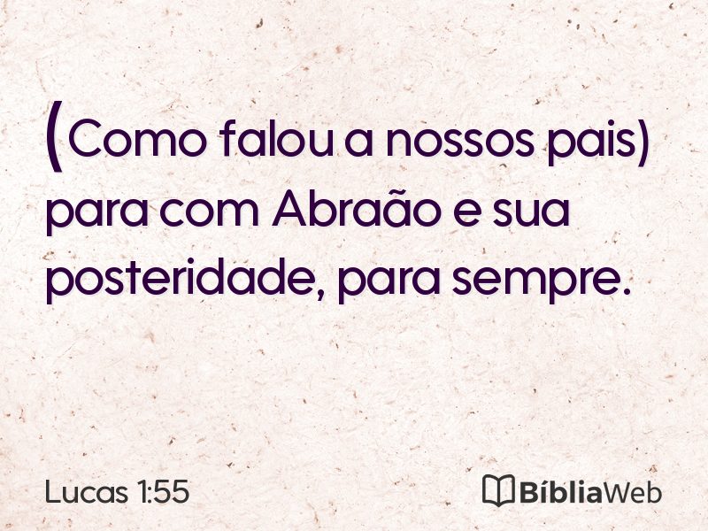 Lucas 1:55 em imagem para compartilhar