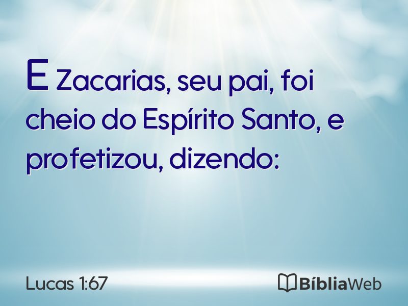 Lucas 1:67 em imagem para compartilhar