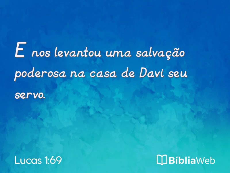 Lucas 1:69 em imagem para compartilhar