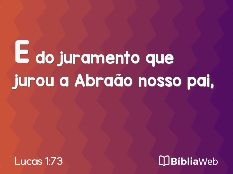 Lucas 1:73 em imagem para compartilhar