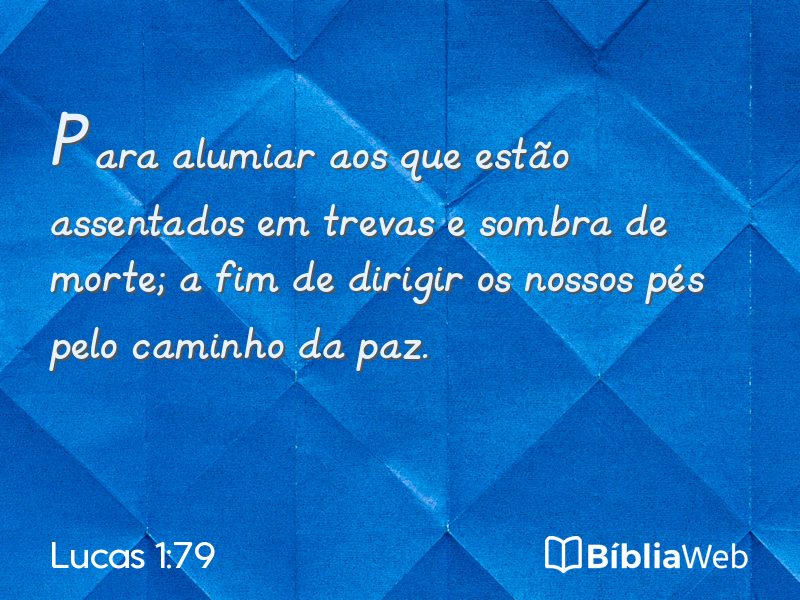 Lucas 1:79 em imagem para compartilhar