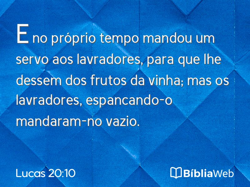 Lucas 20:10 em imagem para compartilhar