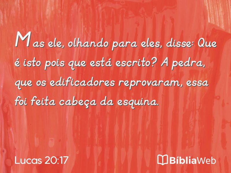 Lucas 20:17 em imagem para compartilhar