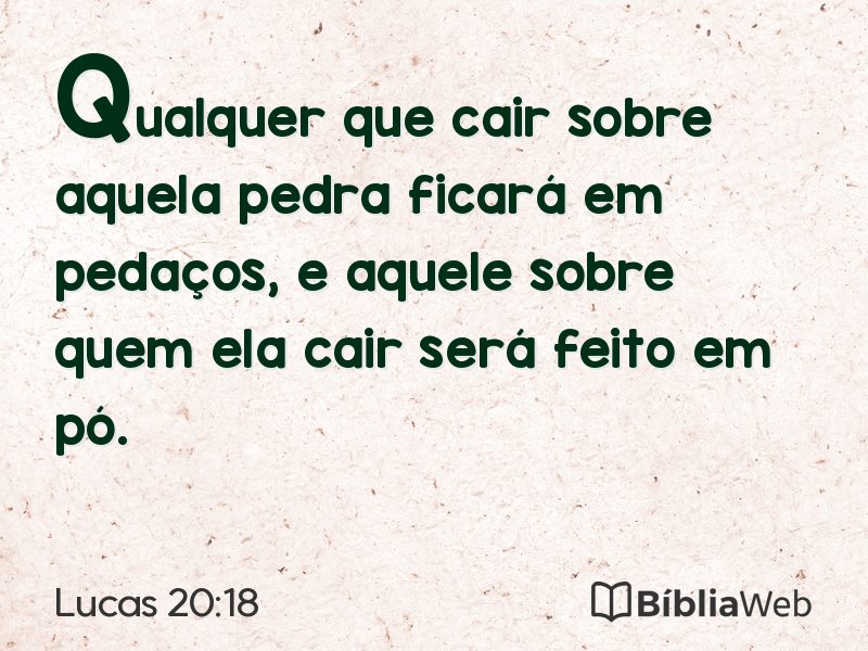 Lucas 20:18 em imagem para compartilhar