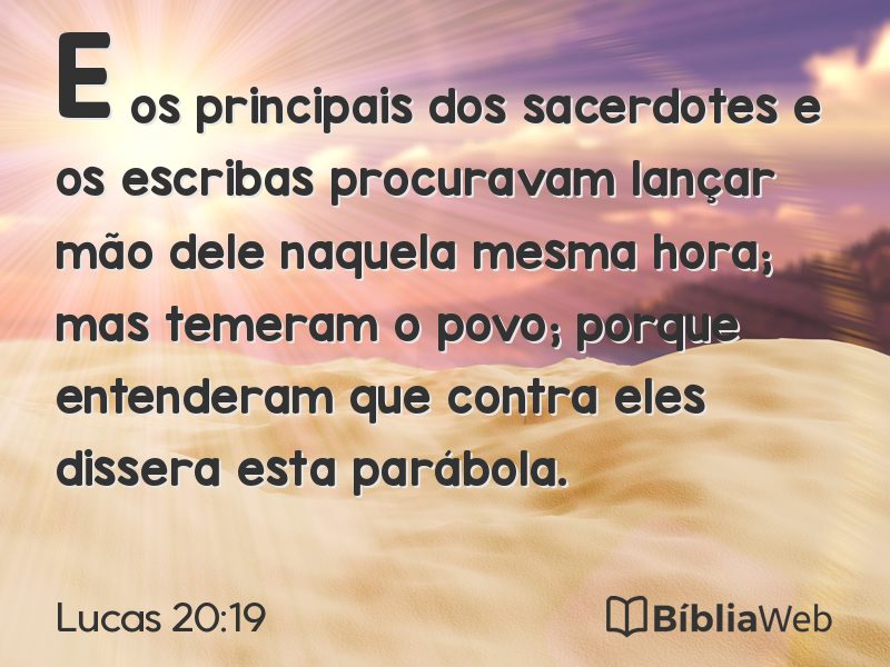 Lucas 20:19 em imagem para compartilhar