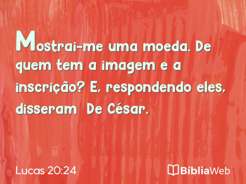Lucas 20:24 em imagem para compartilhar