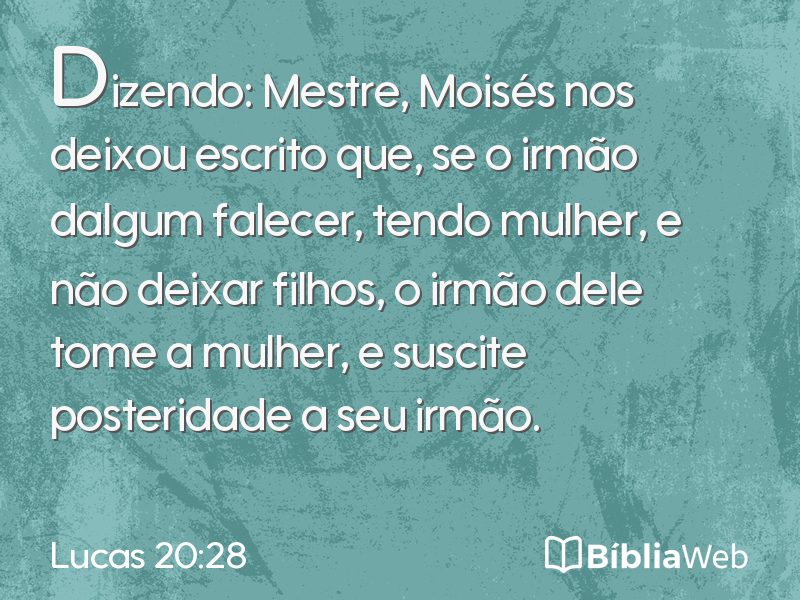 Lucas 20:28 em imagem para compartilhar