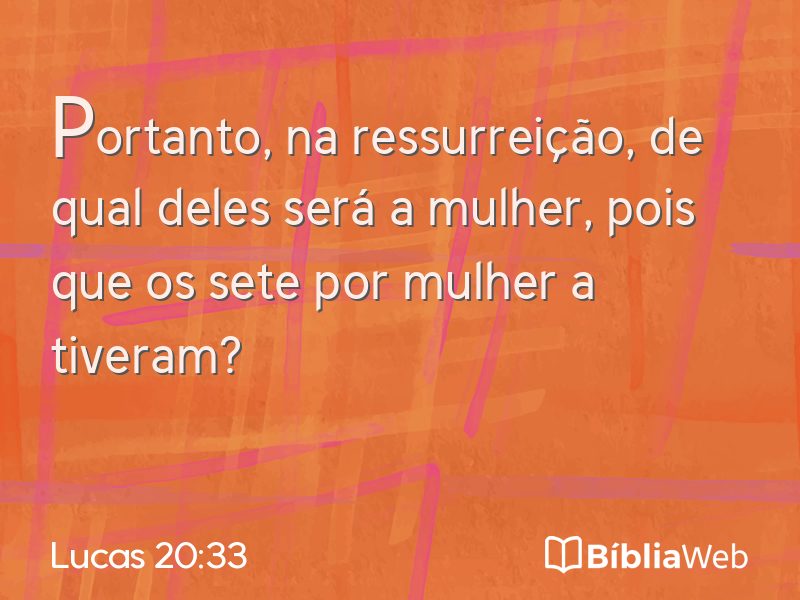 Lucas 20:33 em imagem para compartilhar