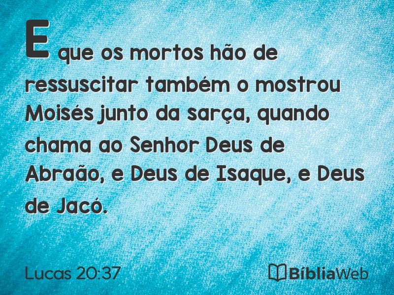Lucas 20:37 em imagem para compartilhar