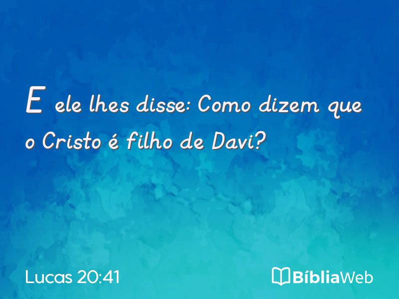 Lucas 20:41 em imagem para compartilhar