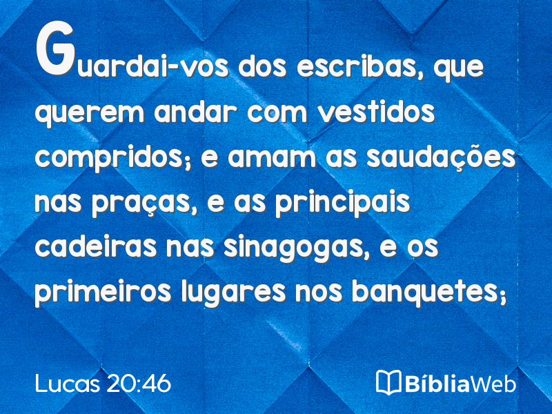 Lucas 20:46 em imagem para compartilhar