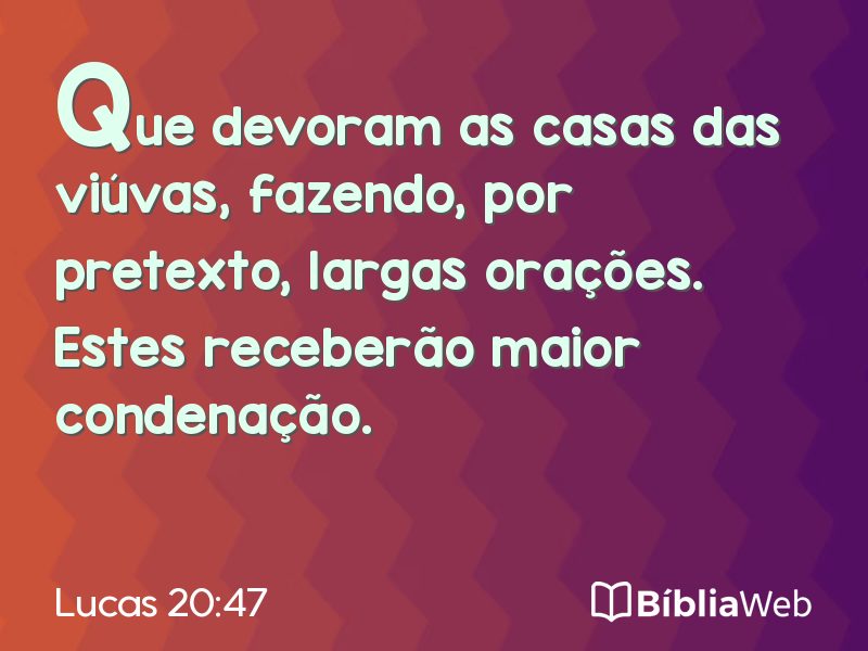 Lucas 20:47 em imagem para compartilhar