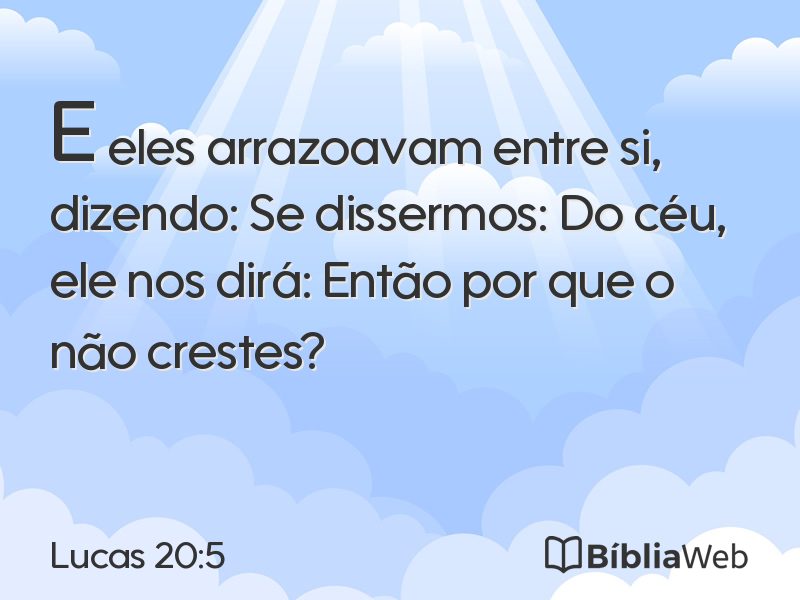 Lucas 20:5 em imagem para compartilhar