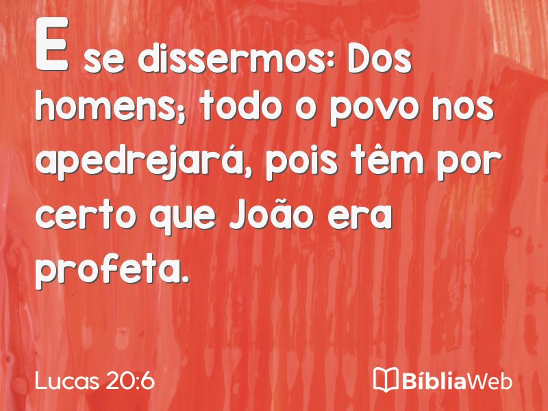 Lucas 20:6 em imagem para compartilhar