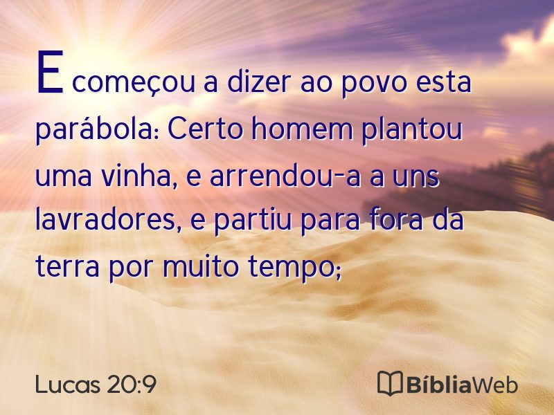 Lucas 20:9 em imagem para compartilhar