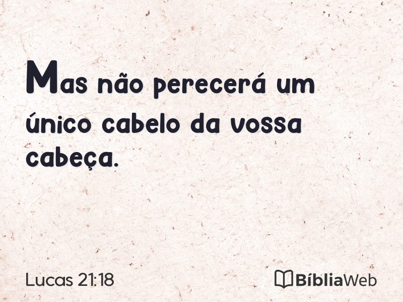 Lucas 21:18 em imagem para compartilhar
