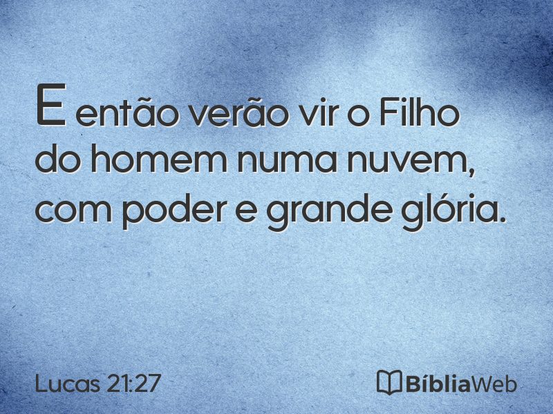 Lucas 21:27 em imagem para compartilhar