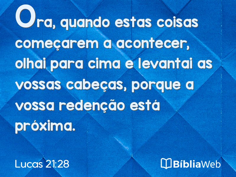 Lucas 21:28 em imagem para compartilhar